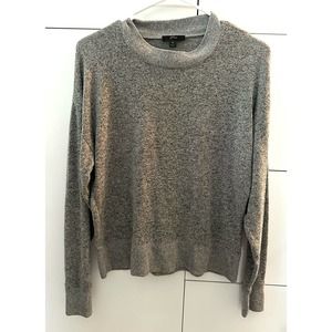J Crew Heather Gray Lightweight Knit Sweater
